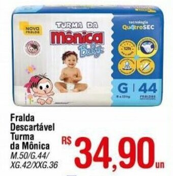 Fort Atacadista Fralda Descartavel Turma da Monica oferta