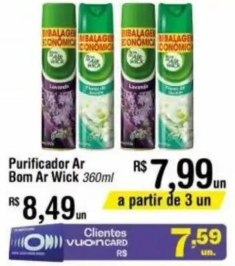 Fort Atacadista Purificador Ar Bom Ar Wick oferta