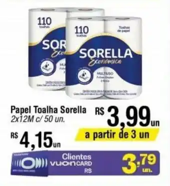 Fort Atacadista Papel Toalha Sorella oferta