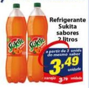 Vencedor Atacadista Refrigerante Sukita sabores 2L oferta