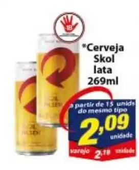 Vencedor Atacadista Cerveja Skol Lata 269ml oferta