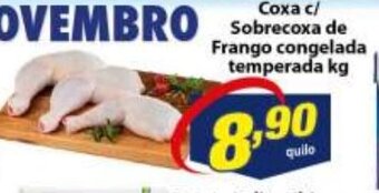 Vencedor Atacadista Coxa c/ Sobrecoxa de Frango congelada temperada 1kg oferta
