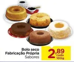 Carrefour Bolo seco Fabricação Própria Sabores cada 100g oferta