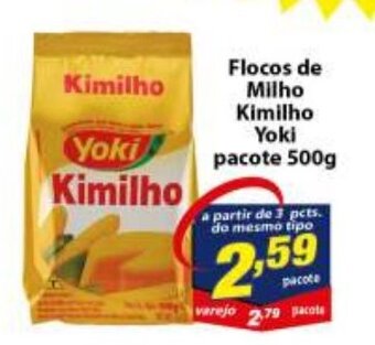 Vencedor Atacadista Flocos de Milho Kimilho Yoki pacote 500g oferta
