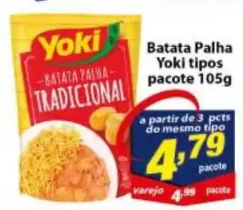 Vencedor Atacadista Batata Palha Yoki tipos pacote 105g oferta