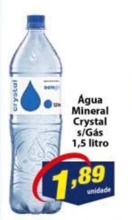 Vencedor Atacadista Agua Mineral Crystal s/gas 1.5L oferta