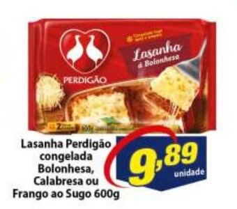 Vencedor Atacadista Lasanha Perdigao congelada Bolonhesa, Calabresa ou Frango ao Sugo 600g oferta