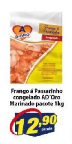 Vencedor Atacadista Frango a Passarinho Congelado AD'ORO Marinado pacote 1kg oferta
