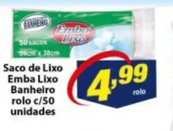 Vencedor Atacadista Saco de Lixo Emba Lixo Banheiro rolo c/50 unidades oferta