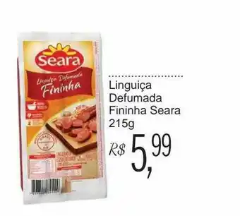 Festval Linguiça Defumada Fininha Seara 215g oferta