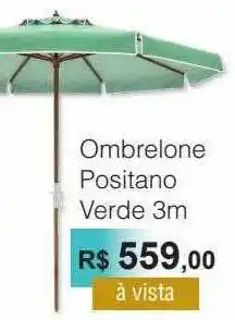 Ombrelone Positano Verde 3m