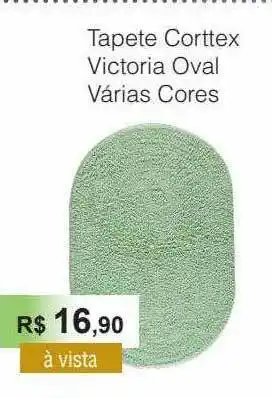 Copercana Tapete Corttex Victoria Oval Varias Cores oferta