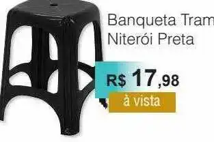 Banqueta Tram Niterói Preta
