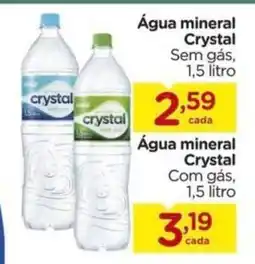 Carrefour Água mineral Crystal Sem gás, 1,5 litro oferta