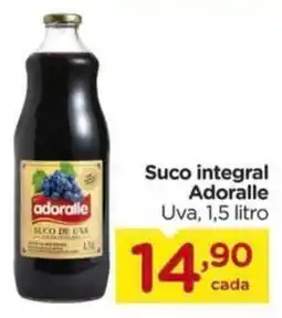 Suco integral Adoralle Uva, 1,5 litro