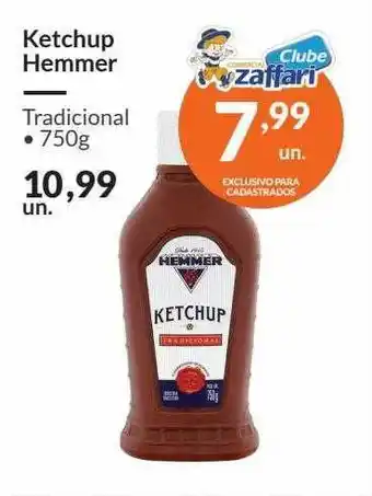 Zaffari Ketchup Hemmer 750g oferta