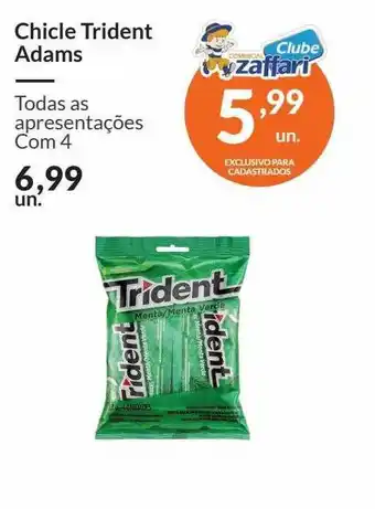 Chicle Trident Adams