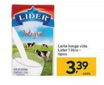 Coop Leite Longa Vida Lider 1L - tipos oferta