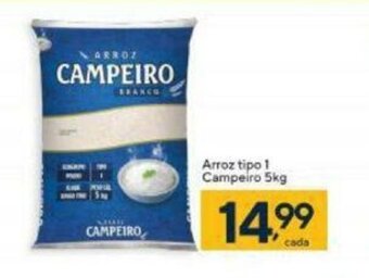 Arroz tipo 1 Campeiro 5kg