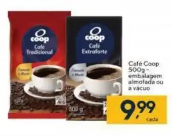 Coop Cafe Coop 500g embalagem almofada ou a vacuo oferta