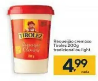 Requeijao Cremoso Tirolez 200g tradicional ou light