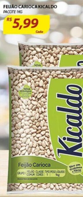 Assaí Atacadista Feijao Carioca Kicaldo 1kg oferta