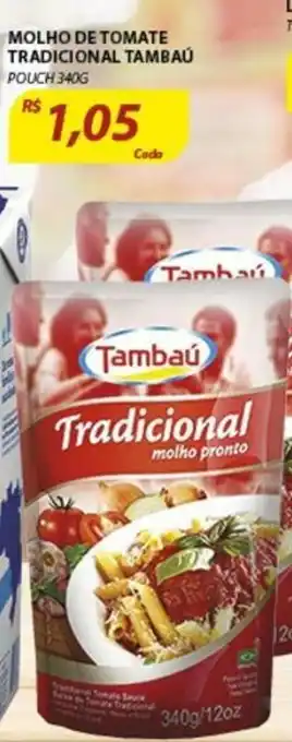 Assaí Atacadista Molho de Tomate Tradicional Tambau 340g oferta