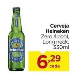 Carrefour Cerveja Heineken Zero álcool, Long neck, 330ml oferta