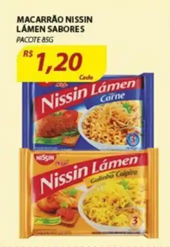 Assaí Atacadista Macarrao Nissin Lamen Sabores 85g oferta