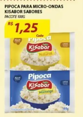 Assaí Atacadista Pipoca para Micro-ondas Kisabor Sabores 100g oferta