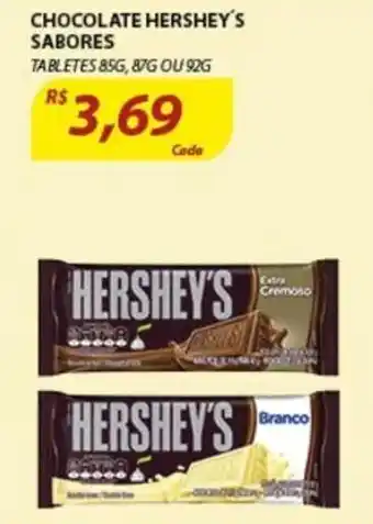 Assaí Atacadista Chocolate Hershey's sabores 87g/92g oferta