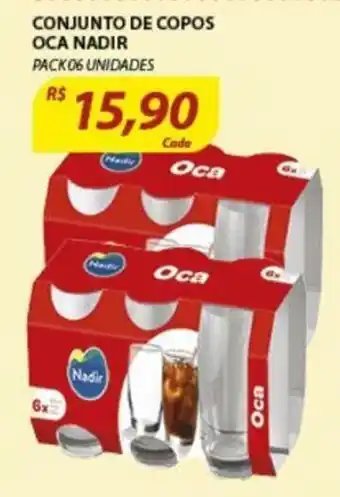 Assaí Atacadista Conjunto de Copos Oca nadir oferta