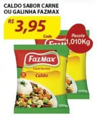 Assaí Atacadista Caldo Sabor Carne ou Galinha Fazmax 1.010kg oferta