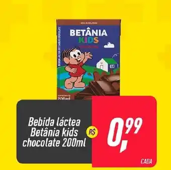 Frangolândia Bebida lacteaa Betania Kids chocolate 200ml oferta