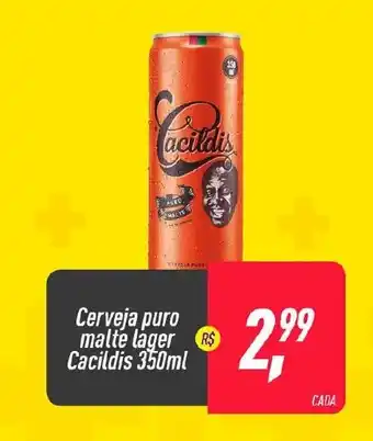 Frangolândia Cerveja puro malte lager Cacildis 350ml oferta