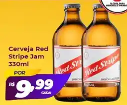 X Supermercados Cerveja Red Stripe Jam 330ml oferta