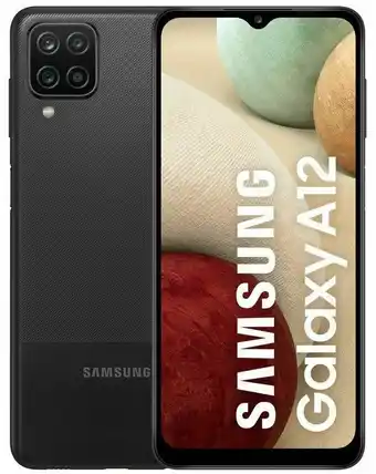 DB Supermercados Smartphone samsung galaxy a12 64gb az, bco, pto, verm oferta