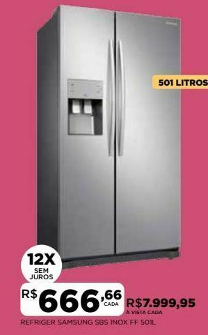 DB Supermercados Geladeira samsung oferta