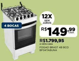 DB Supermercados Fogão oferta