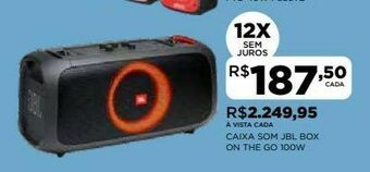 DB Supermercados Caixa amplificada jbl oferta