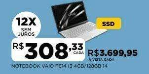 DB Supermercados Notebook vaio oferta