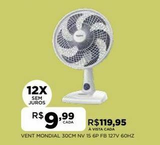 DB Supermercados Ventilador mondial oferta