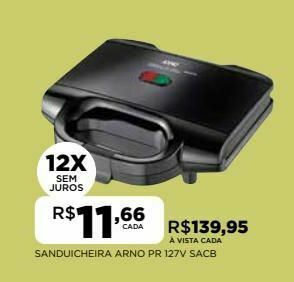 DB Supermercados Sanduicheira arno oferta