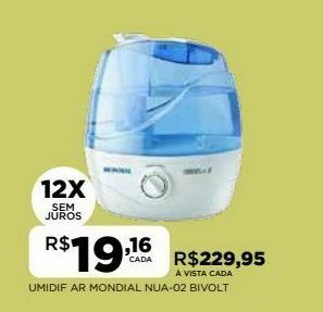 DB Supermercados Umidificador do ar mondial oferta