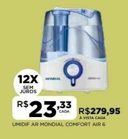 DB Supermercados Umidificador do ar mondial oferta