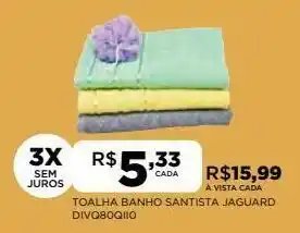 DB Supermercados Toalha santista oferta
