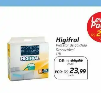 Drogal Higifral protetor de colchão descartável c/6 oferta