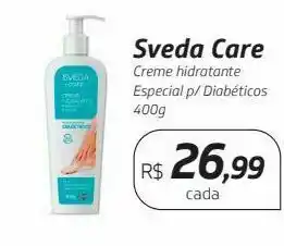 Drogal Sveda care creme hidratante especial p/ diabéticos 400g oferta