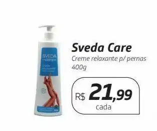 Drogal Sveda care creme relaxante p/ pernas 400g oferta
