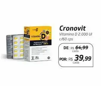 Drogal Cronovit vitamina d 2.000 ui c/60 cps oferta